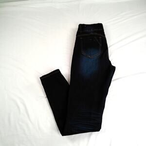 V.I.P. Jeans Women’s Size 7/28 Dark Wash High Rise Skinny 3 Button Stretch